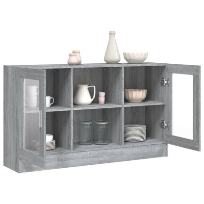 Sonoma Grey Display Armadiet 120x30.5x70 cm Legno di ingegneria
