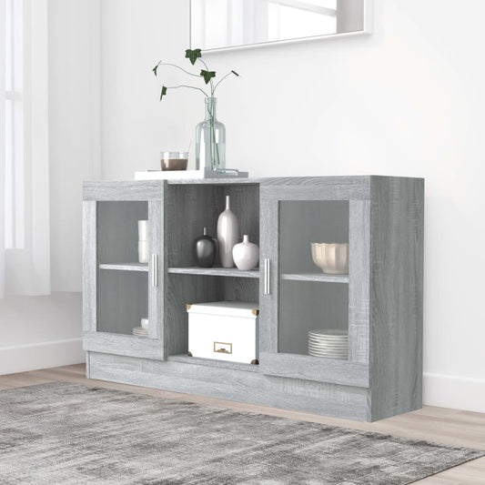 Sonoma Grey Display Armadiet 120x30.5x70 cm Legno di ingegneria
