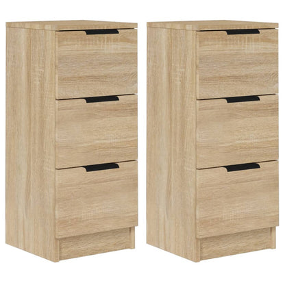 Buffets 2 pcs Sonoma oak 30x30x70 cm Engineering wood