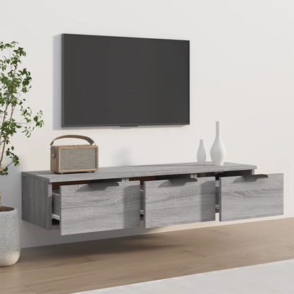 Sonoma gray wall cabinet 102x30x20 cm engineering wood