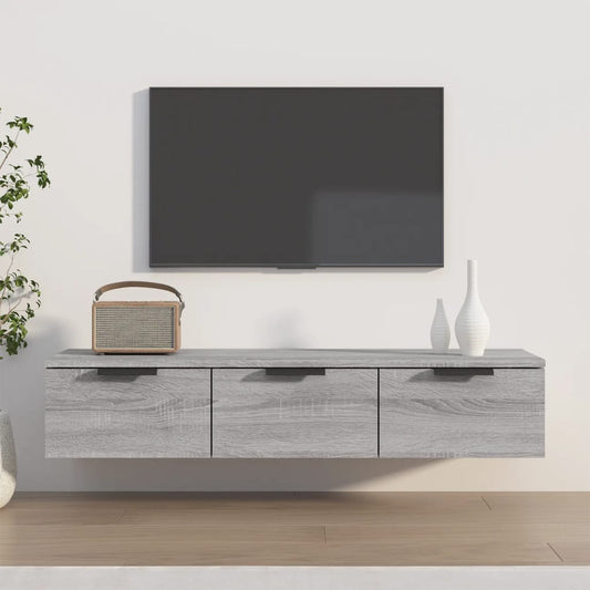 Sonoma gray wall cabinet 102x30x20 cm engineering wood