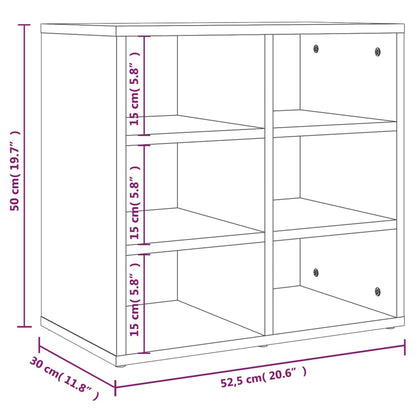 Shoe cabinets 2 pcs smoked oak 52.5x30x50 cm