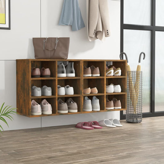 Shoe cabinets 2 pcs smoked oak 52.5x30x50 cm