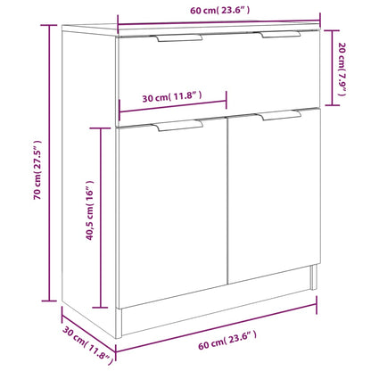 Buffets 3 pcs Sonoma Gray Wood Engineering