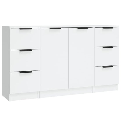 Buffets 3 PCS White Engineering Wood