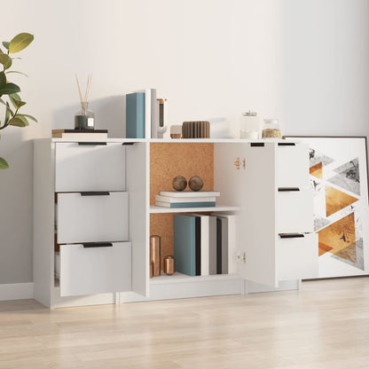 Buffets 3 PCS White Engineering Wood