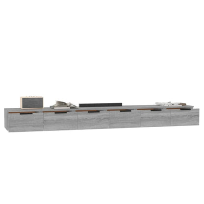 Wall cabinets 2pcs Sonoma Gray 102x30x20cm Engineering wood