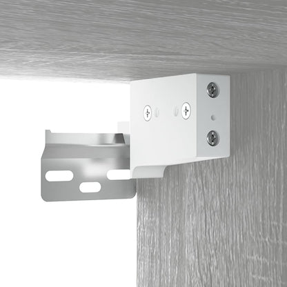 Wall cabinets 2pcs Sonoma Gray 102x30x20cm Engineering wood