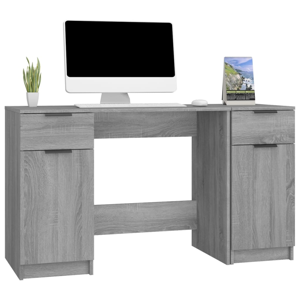 Oficina con Sonoma Sonoma Gray Wood Engineering Gabinet