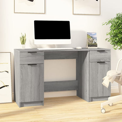 Oficina con Sonoma Sonoma Gray Wood Engineering Gabinet