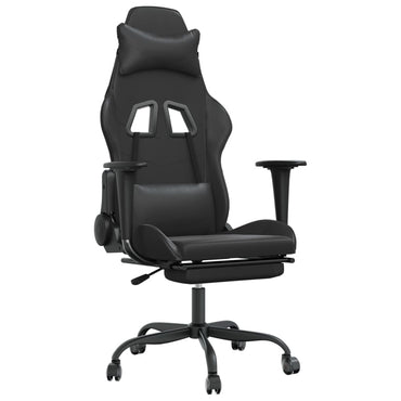 Gaming- und Massagestuhl mit schwarzen Faire Black Footstützen