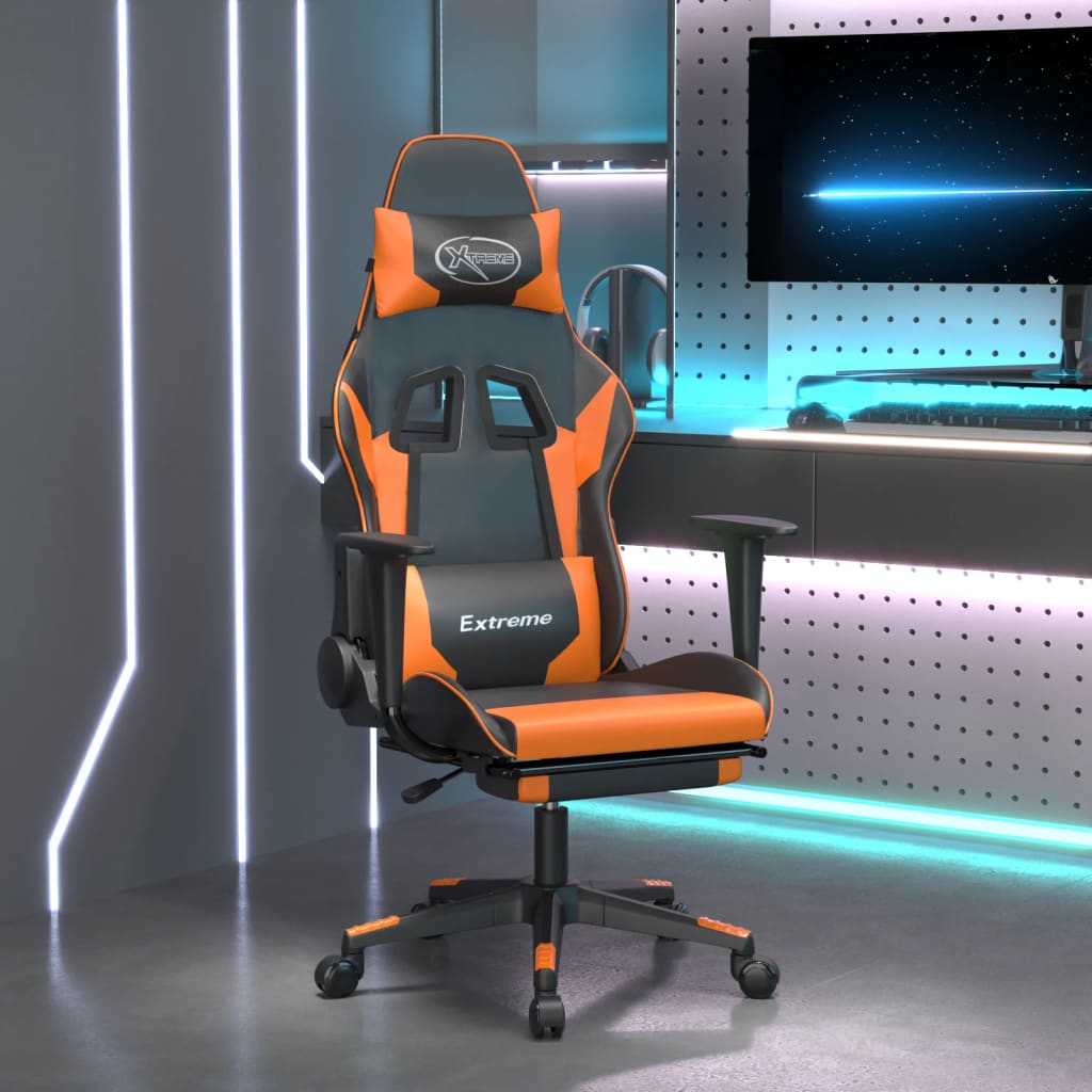 Cadeira de jogos e massagem e desbotamento preto preto preto