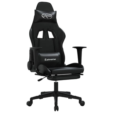 Gaming- und Massagestuhl mit schwarzen Faire Black Footstützen