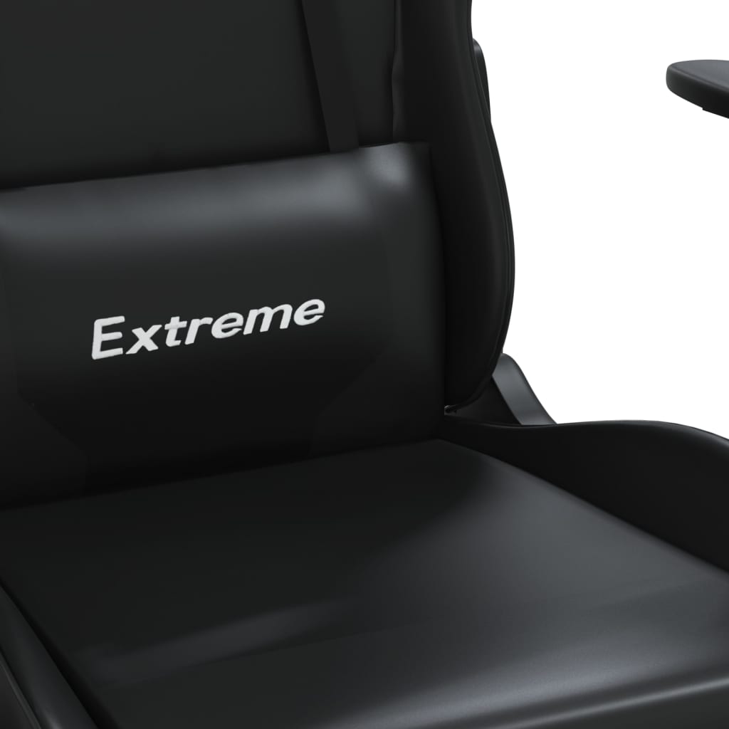 Gaming- und Massagestuhl mit schwarzen Faire Black Footstützen