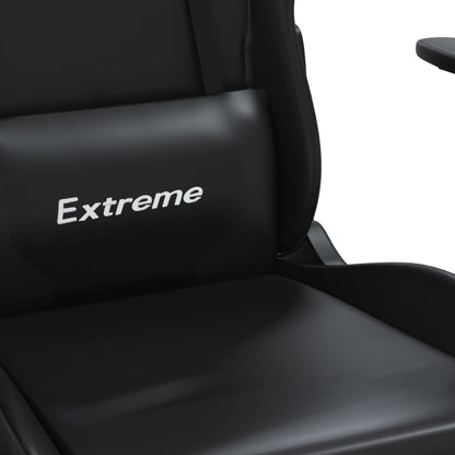 Gaming- und Massagestuhl mit schwarzen Faire Black Footstützen