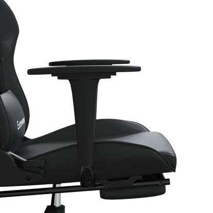 Gaming- und Massagestuhl mit schwarzen Faire Black Footstützen