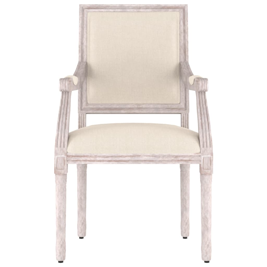 Chaise de canapé beige 54x59x99 cm lin