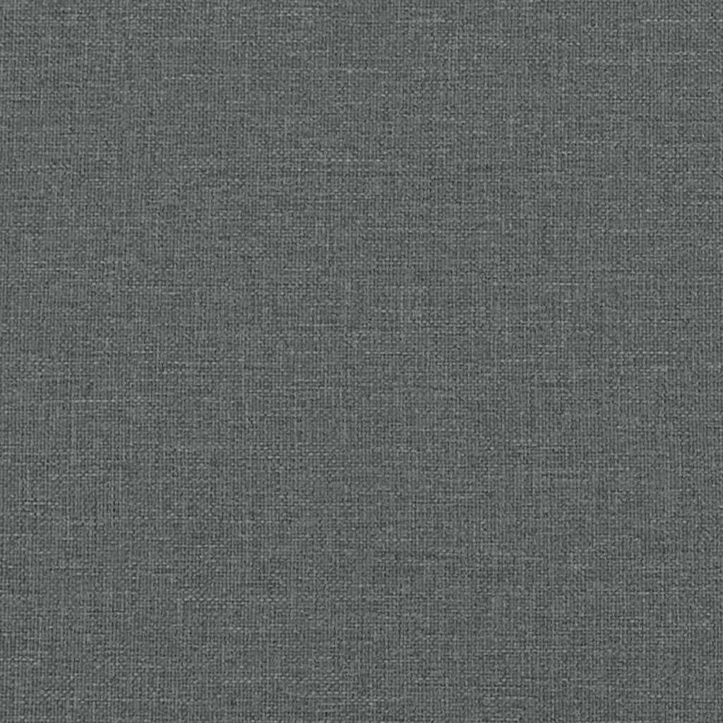 Tabouret de rangement Gris foncé 45x45x49 cm Tissu