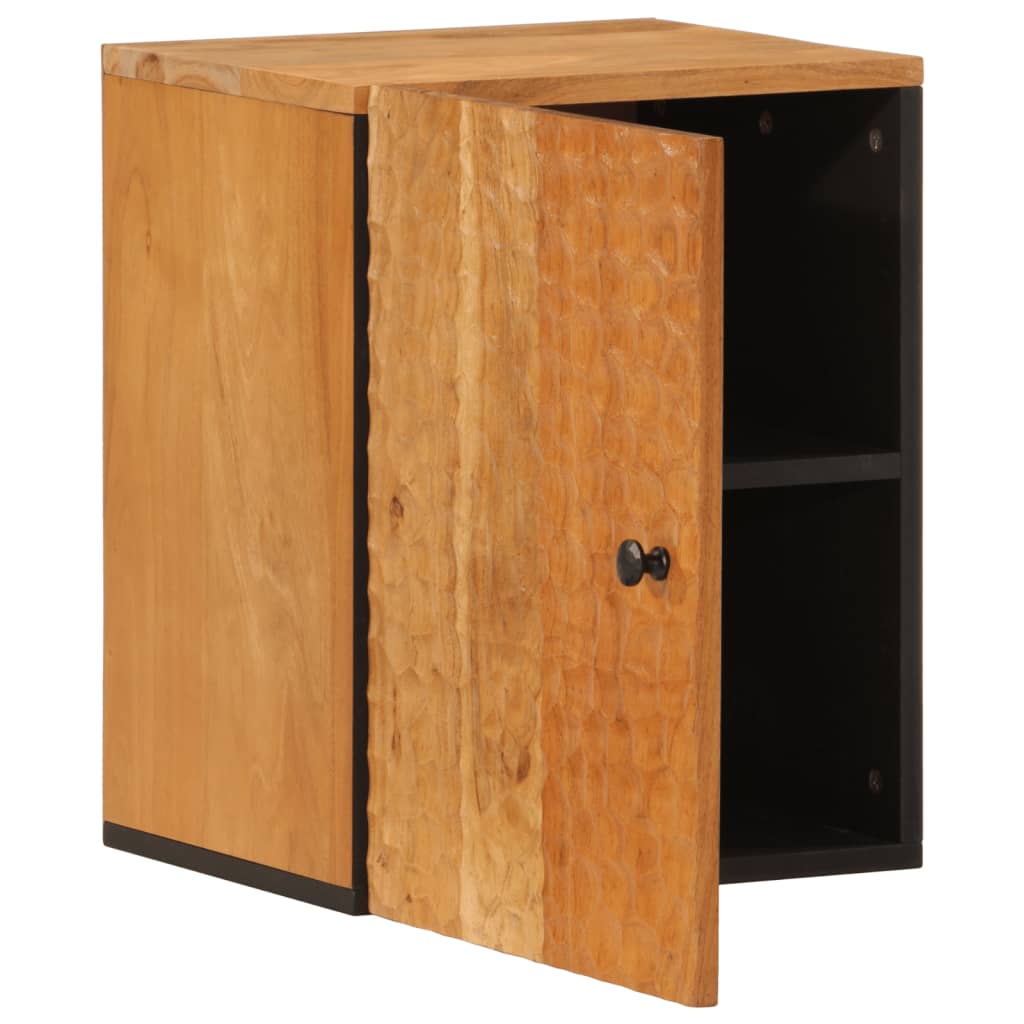 38x33x48cm Wand Acacia Holz Badezimmerschrank