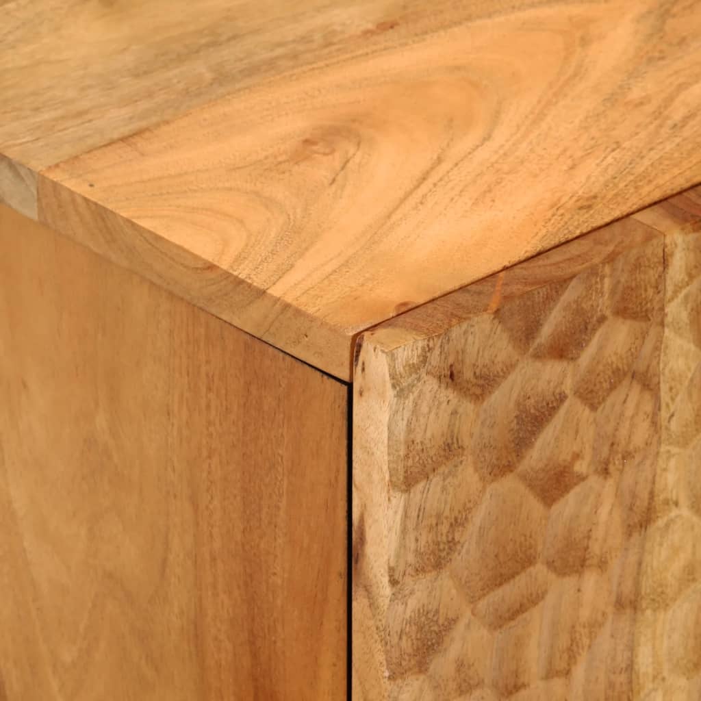 38x33x48cm Wand Acacia Holz Badezimmerschrank