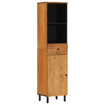 Armadio da bagno 38x33x160 cm Acacia in legno massiccio