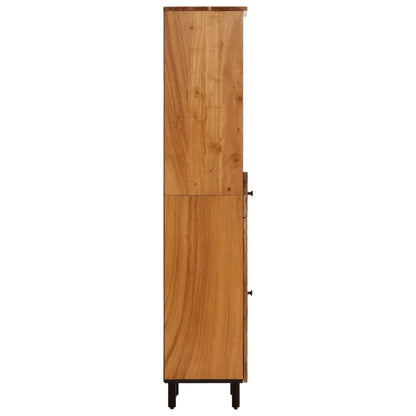 Armadio da bagno 38x33x160 cm Acacia in legno massiccio