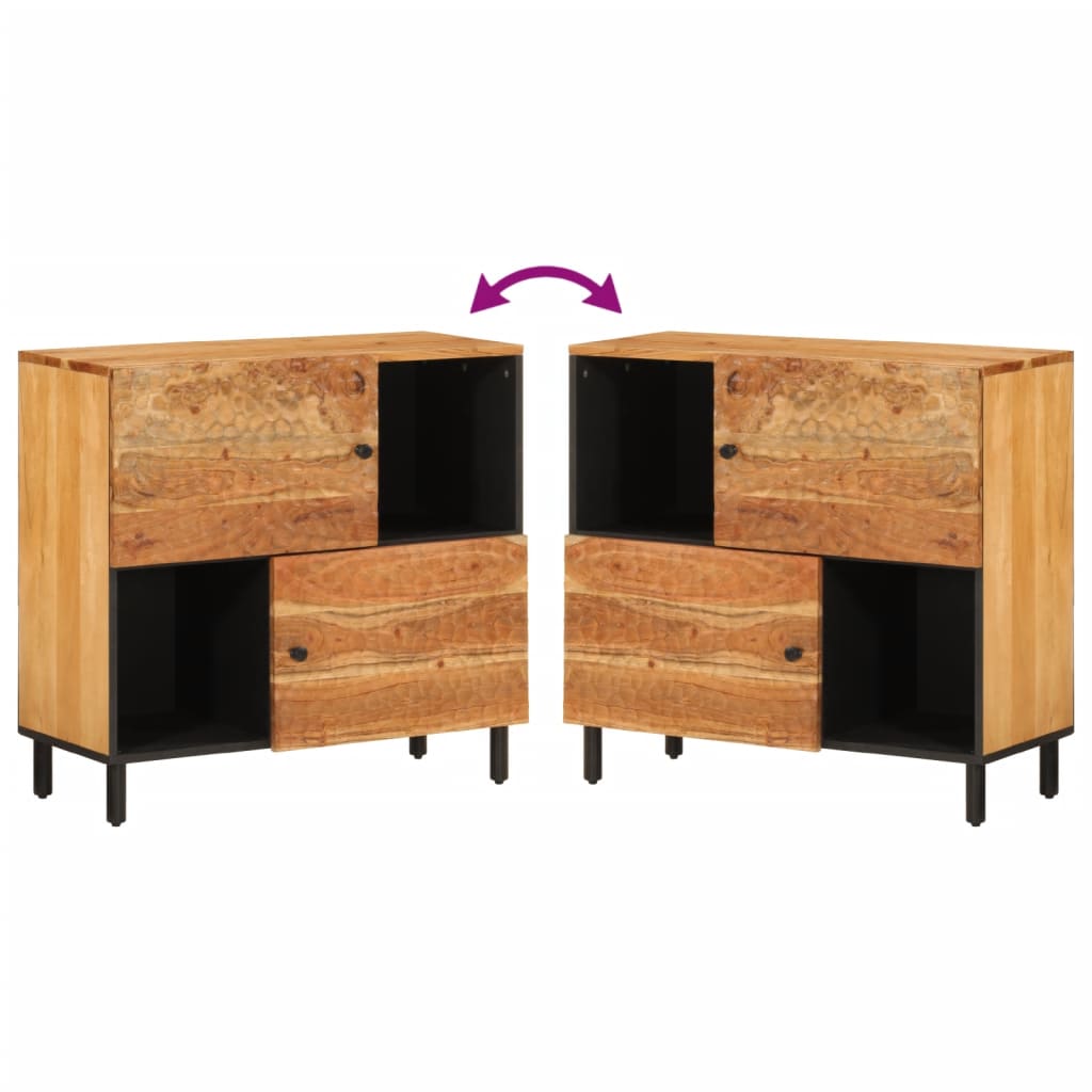 80x33x75 cm Acacia solido mobile in legno