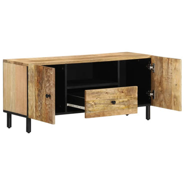 Meuble TV 105cm Bois massif de manguier