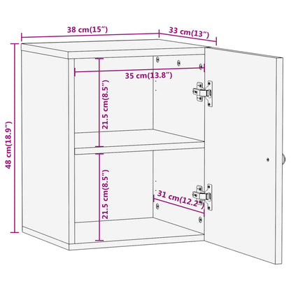 38x33x48cm solid wood wall cabinet Mangoier