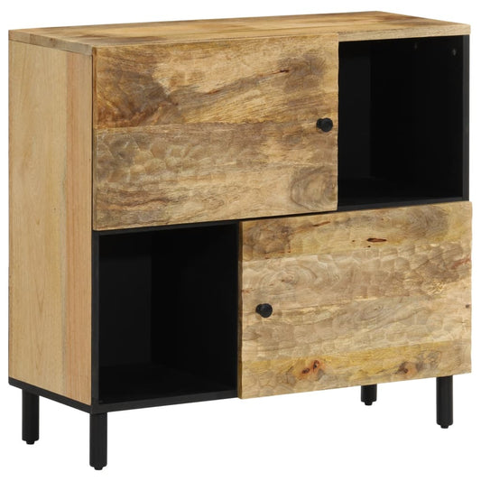 80x333x75 cm mobile laterale in legno di mango solido