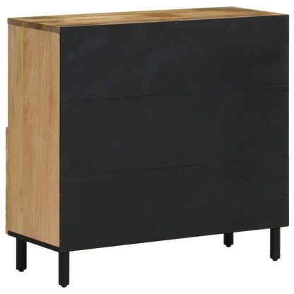 80x333x75 cm mobile laterale in legno di mango solido