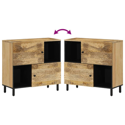 80x333x75 cm mobile laterale in legno di mango solido