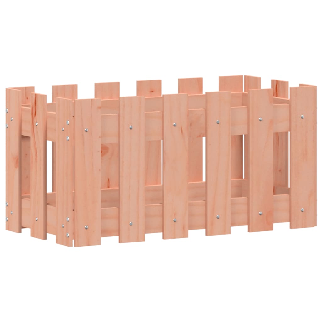 Jardinière avec design de clôture 60x30x30 cm douglas massif