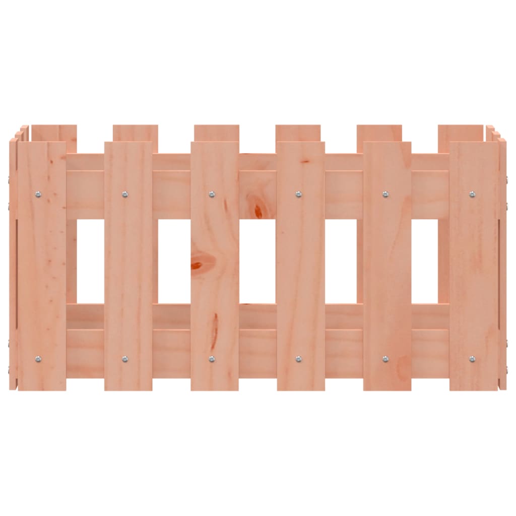 Jardinière avec design de clôture 60x30x30 cm douglas massif