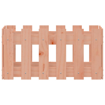 Jardinière avec design de clôture 60x30x30 cm douglas massif