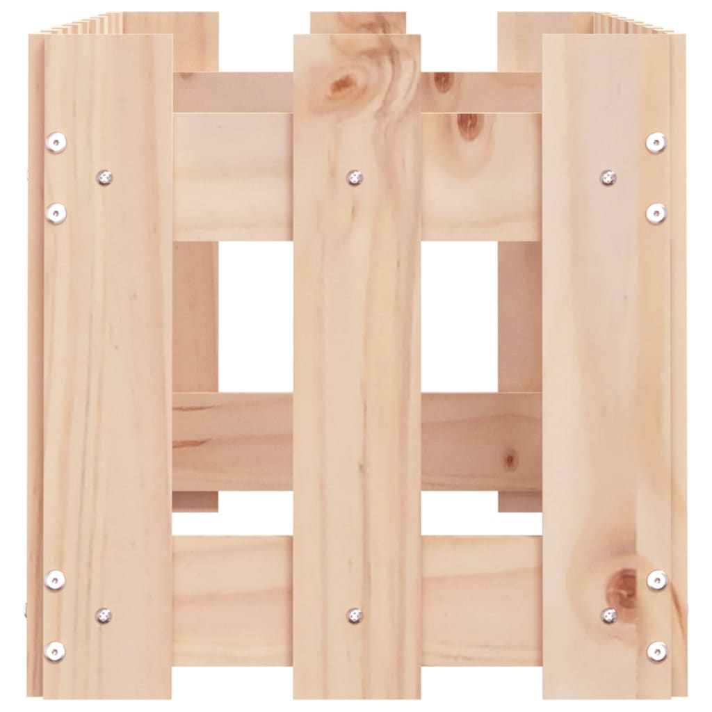 Lit surélevé de jardin design de clôture 100x30x30cm pin massif