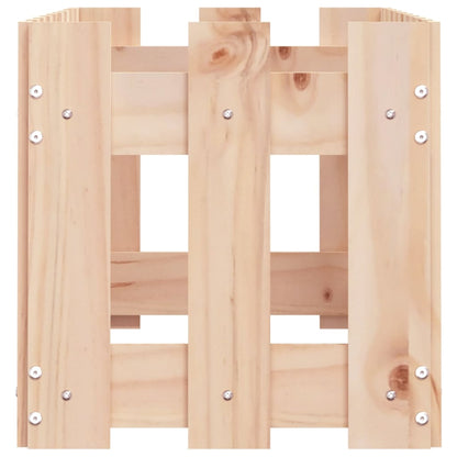 Lit surélevé de jardin design de clôture 100x30x30cm pin massif