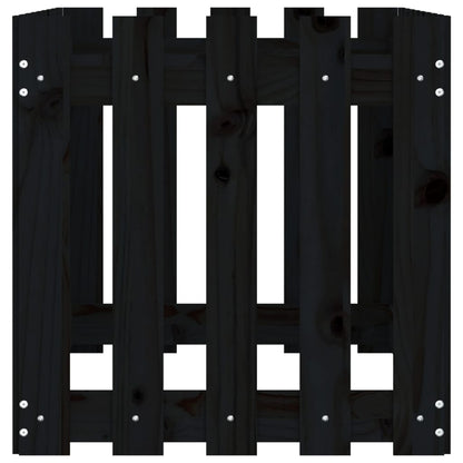 Lit surélevé de jardin design de clôture 100x50x50cm pin massif