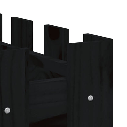 Lit surélevé de jardin design de clôture 100x50x50cm pin massif