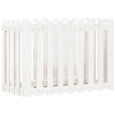 Lit surélevé de jardin design de clôture 100x50x70cm pin massif