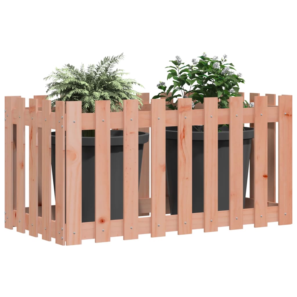 Lit surélevé de jardin design de clôture bois douglas massif