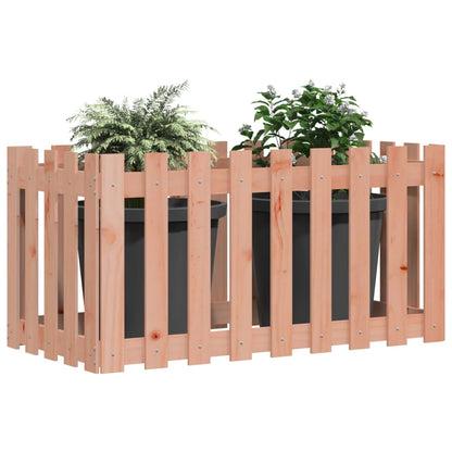 Lit surélevé de jardin design de clôture bois douglas massif