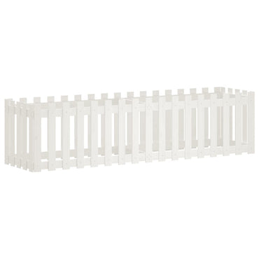 Lit surélevé de jardin design de clôture 200x50x50cm pin massif