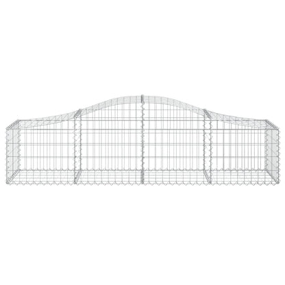 Arched Gabions baskets 5 pcs 200x50x40/60 cm Galvanized iron