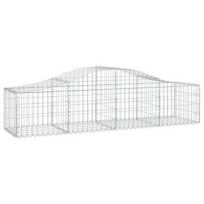 Arched Gabion baskets 10 pcs 200x50x40/60 cm Galvanized iron