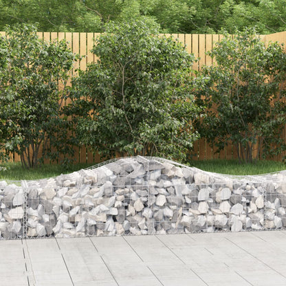 Arched Gabion baskets 10 pcs 200x50x40/60 cm Galvanized iron