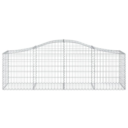 Paniers à gabions arqués 9 pcs 200x50x60/80 cm Fer galvanisé
