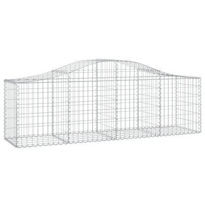 Paniers à gabions arqués 12 pcs 200x50x60/80 cm Fer galvanisé
