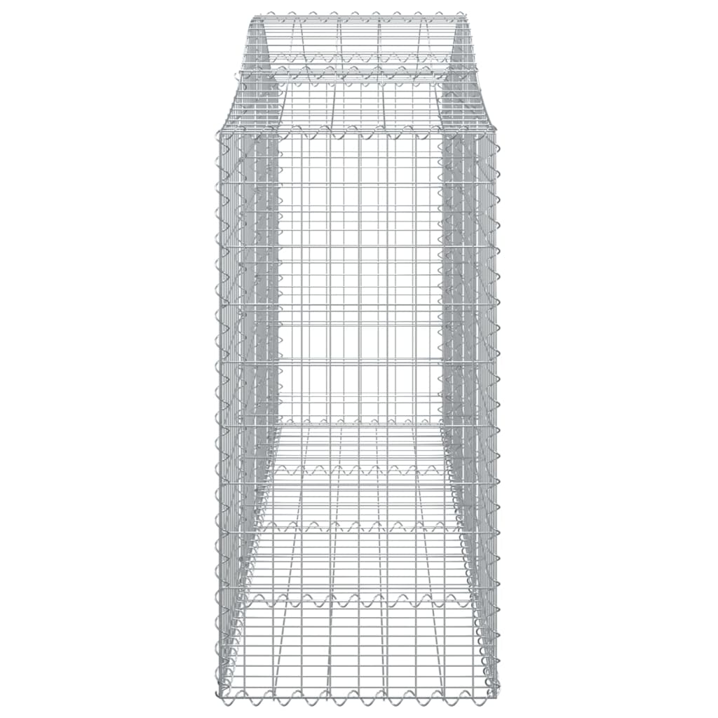 Paniers à gabions arqués 30 pcs 200x50x100/120 cm fer galvanisé