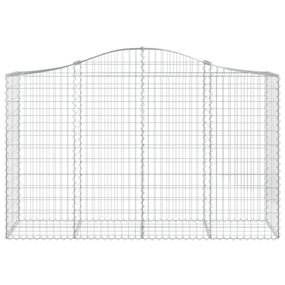 Paniers à gabions arqués 11 pcs 200x50x120/140 cm Fer galvanisé
